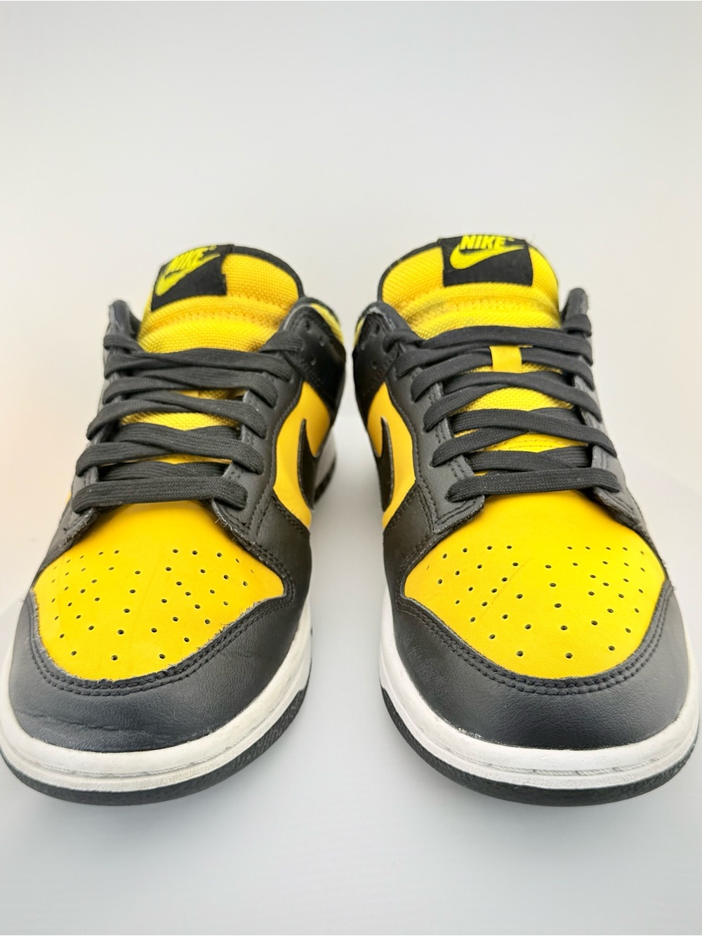 Nike Dunk Low Reverse Goldenrod FZ4618-001 Leather 8M Used No Box - Picture 3 of 6